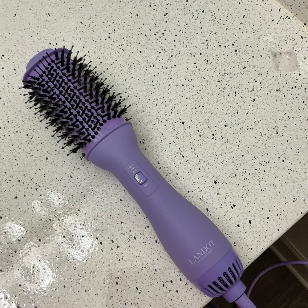 LANDOT 4-in-1 Blow Dryer Brush for Thick & Coarse Hair,